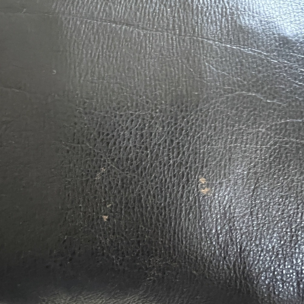 R&R Casuals Jacket Men XL Black Leather Bomber Vintage Heavyweight Coat - Picture 11 of 12